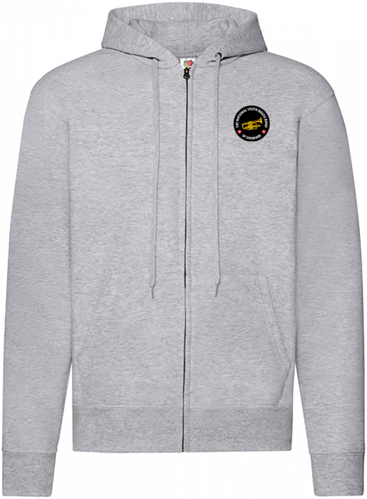 Fruit of the loom - Dubb Classic Hoodie W. Zip Adults - Heather Grey