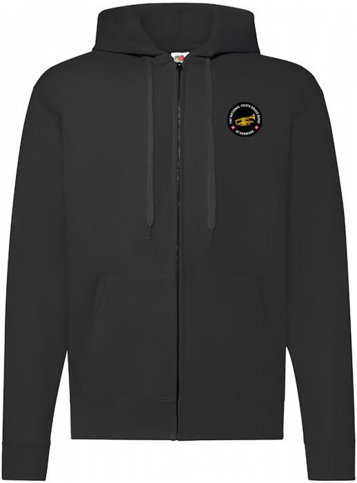 Fruit of the loom - Dubb Classic Hoodie W. Zip Adults - Negro