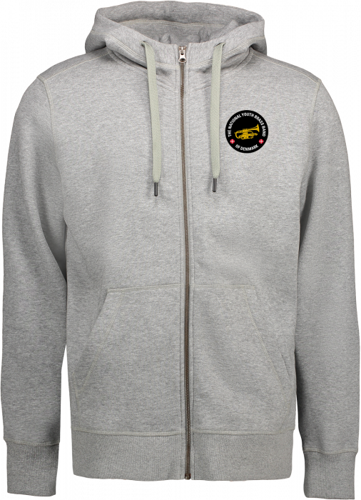 ID - Dubb Hoodie W. Zip Men - Grey Melange