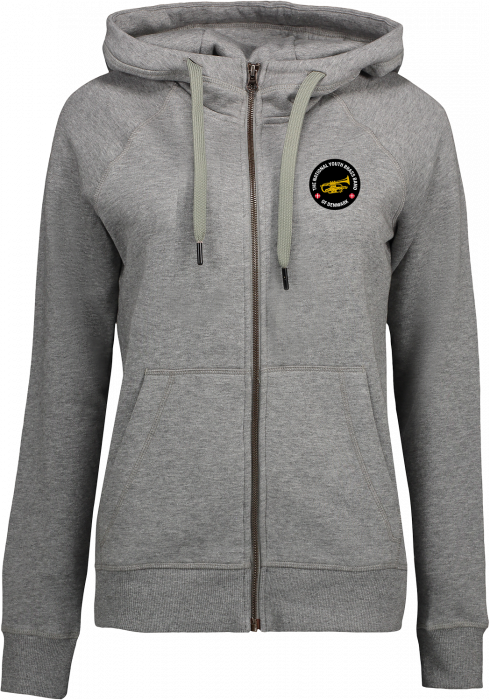 ID - Dubb Hoodie W. Zip Women - Grey Melange