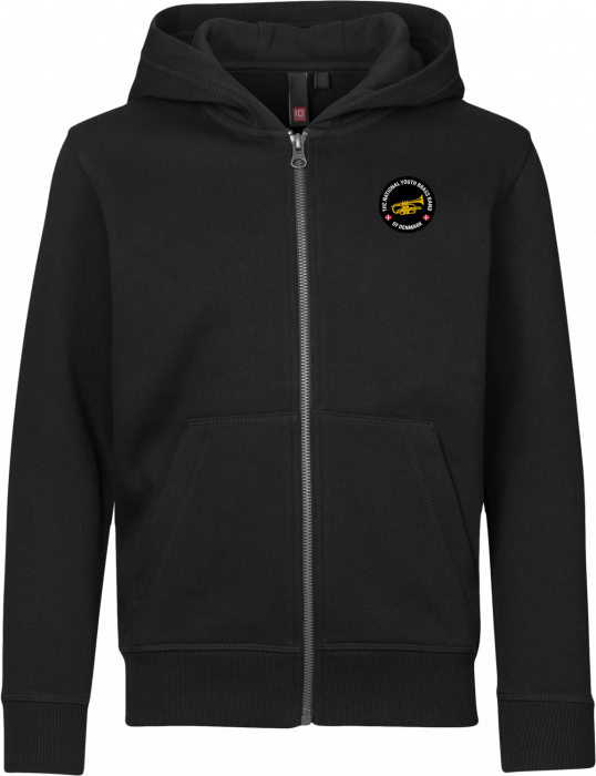 ID - Dubb Hoodie W. Zip Ks - Black